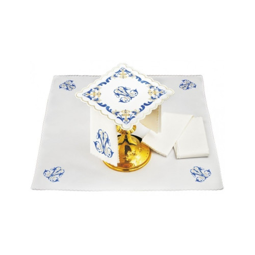 Kelch Leinen Set Marian Muster - Stickerei (92)
