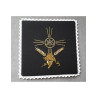 Besticktes Kelchblatt schwarz IHS+ Ohren