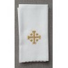 Purifikator mit Jerusalemkreuz - 100% Baumwolle