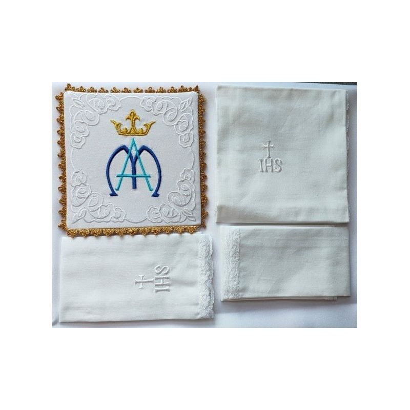 Marianischer Kelch Leinen-Set (6)