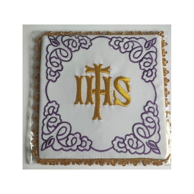 IHS besticktes Kelchblatt + violettes Ornament (21)