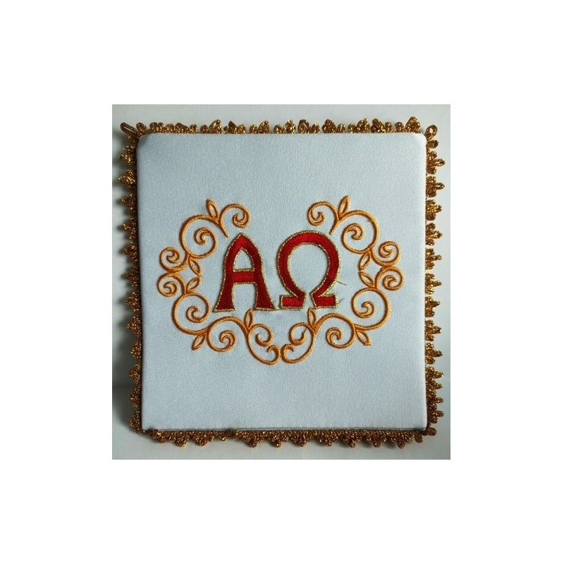 Alpha und Omega besticktes Kelchtuch (26)