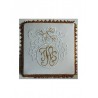 Kelchtuch bestickt Gold IHS, Trauben (31)