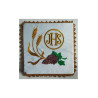 Kelch, bestickt mit IHS-Gold, Weintrauben (32)