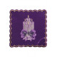 Bestickter Kelch Leinen Set - Advent (5)