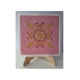 Rosa IHS besticktes Kelchtuch (2