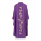 Messgewand mit gesticktem IHS-Symbol - violett (H10)