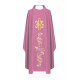 Gesticktes Messgewand mit IHS-Symbol - rosa (H10)