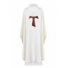 Messgewand mit franziskanischem Kreuz TAU - ecru