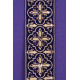 Besticktes Messgewand mit Schmucksteinen - lila (H50)