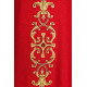 Messgewand reich bestickt, Ziersteine - rot (H63)