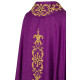 Messgewand reich bestickt, Ziersteine - violett (H64)