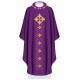 Messgewand reich bestickt, Ziersteine - violett (H67)