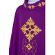 Messgewand reich bestickt, Ziersteine - violett (H67)