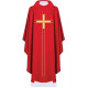 Gesticktes Messgewand mit Kreuz - rot (H74)