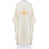 Gesticktes Messgewand mit Kreuz - ecru (H75)