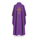 Messgewand bestickt mit dem Symbol des Kreuzes - violett (H95)