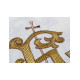 Gesticktes Messgewand mit dem Symbol des Kreuzes - ecru (H101)