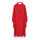 Messgewand, bestickt mit dem Symbol des Kreuzes - rot (H119)