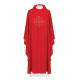 Messgewand gesticktes Jerusalem Kreuz - rot (H133)