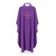Messgewand mit gesticktem Jerusalemkreuz - lila (H134)