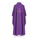 Messgewand mit gesticktem Jerusalemkreuz - lila (H134)