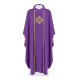 Messgewand bestickt mit dem Symbol des Kreuzes - violett (H150)