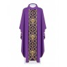 Messgewand bestickt mit dem Symbol des Kreuzes - violett (H151)