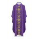 Messgewand reich bestickt - violett (H158)