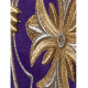 Messgewand reich bestickt - violett (H158)