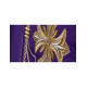 Messgewand reich bestickt - violett (H158)
