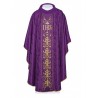 Messgewand reich bestickt IHS - violett (H165)