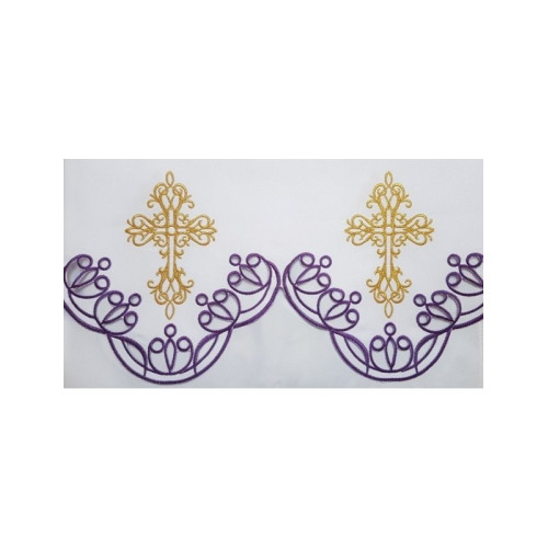 Gestickte Altartischdecke - eucharistisches Muster