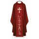 Messgewand mit gesticktem Kreuz und Ohren - rot (H184)