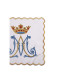 Leinen-Kelch-Set mit gesticktem Marien-Muster (59H)