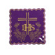 Kelch Leinen Set bestickt IHS + Kreuz (52H)