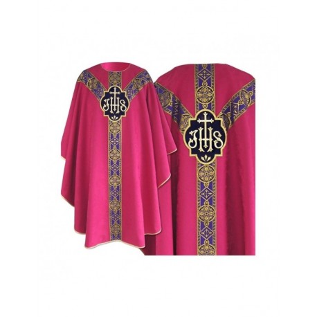 Messgewand semi gothic rosa - Jacquard Stoff (66)