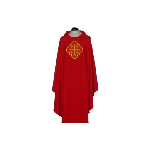 Messgewand mit gesticktem Muster - Jerusalem Kreuz