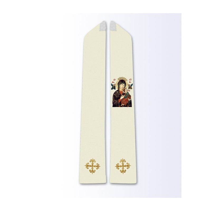 Stola mit Bildnis der Muttergottes von der Immerwährenden Hilfe