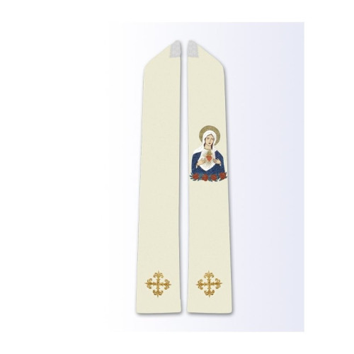 Stola mit dem Bild des Herzens Mariens