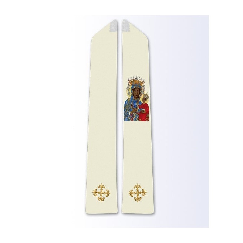 Stola mit Bildnis der Muttergottes von Tschenstochau