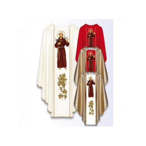 Messgewand mit dem Bild des Heiligen Franziskus