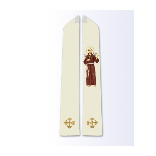 Stola mit dem Bild des Heiligen Franziskus
