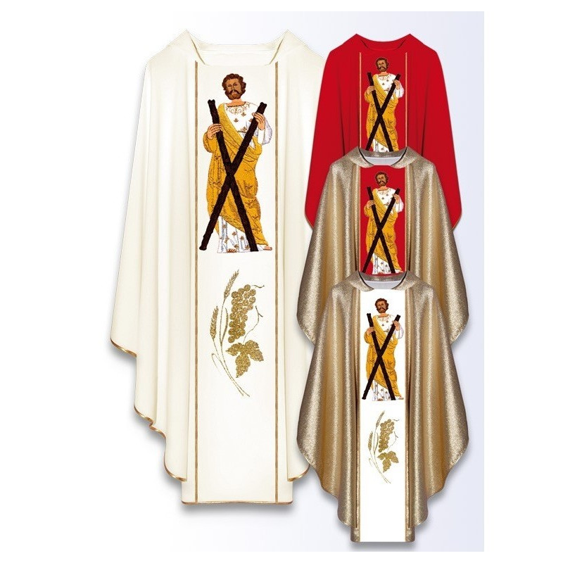 Messgewand mit dem Bild des Heiligen Apostels Andreas
