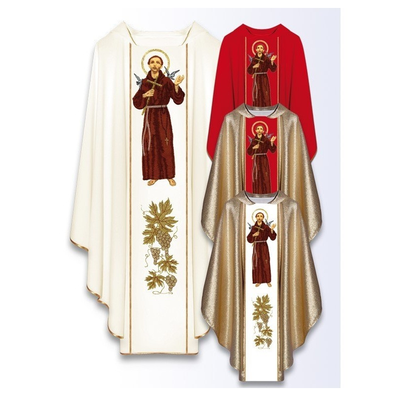 Messgewand mit dem Bild des Heiligen Franziskus