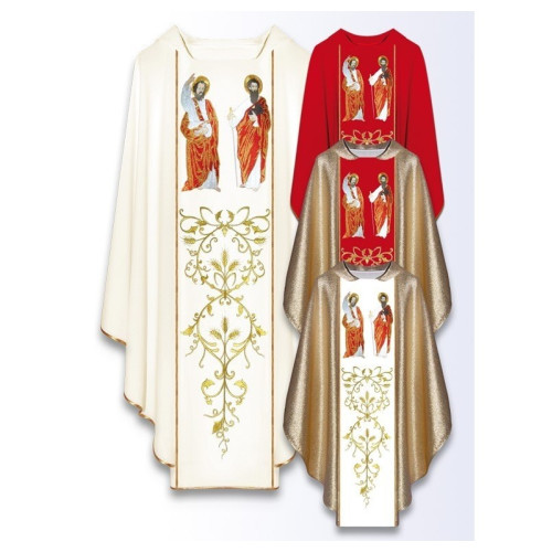 Messgewand mit Abbildung der Heiligen Petrus und Paulus