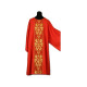 Dalmatic rot gold Stickerei + Stola