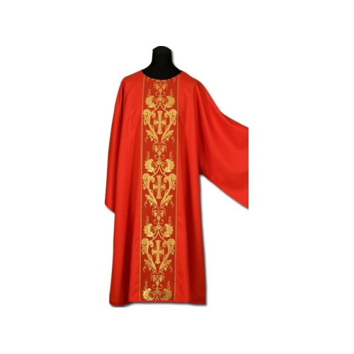 Dalmatic rot gold Stickerei + Stola