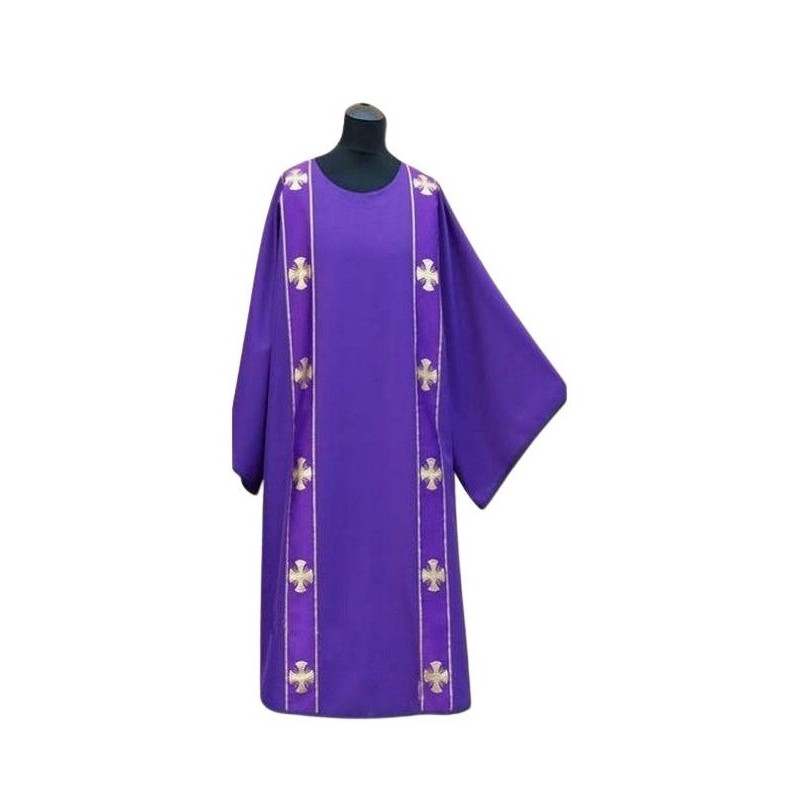 Dalmatic lila + Stola (2 Gürtel)