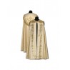 Goldmantel + goldene Accessoires
